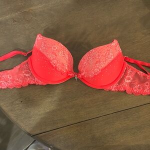 Victoria's Secret Hot Pink Lace Bra